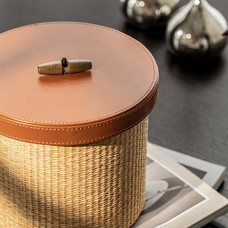 Retro rattan storage box Home  - Home Decor Retro ulasan dan harga