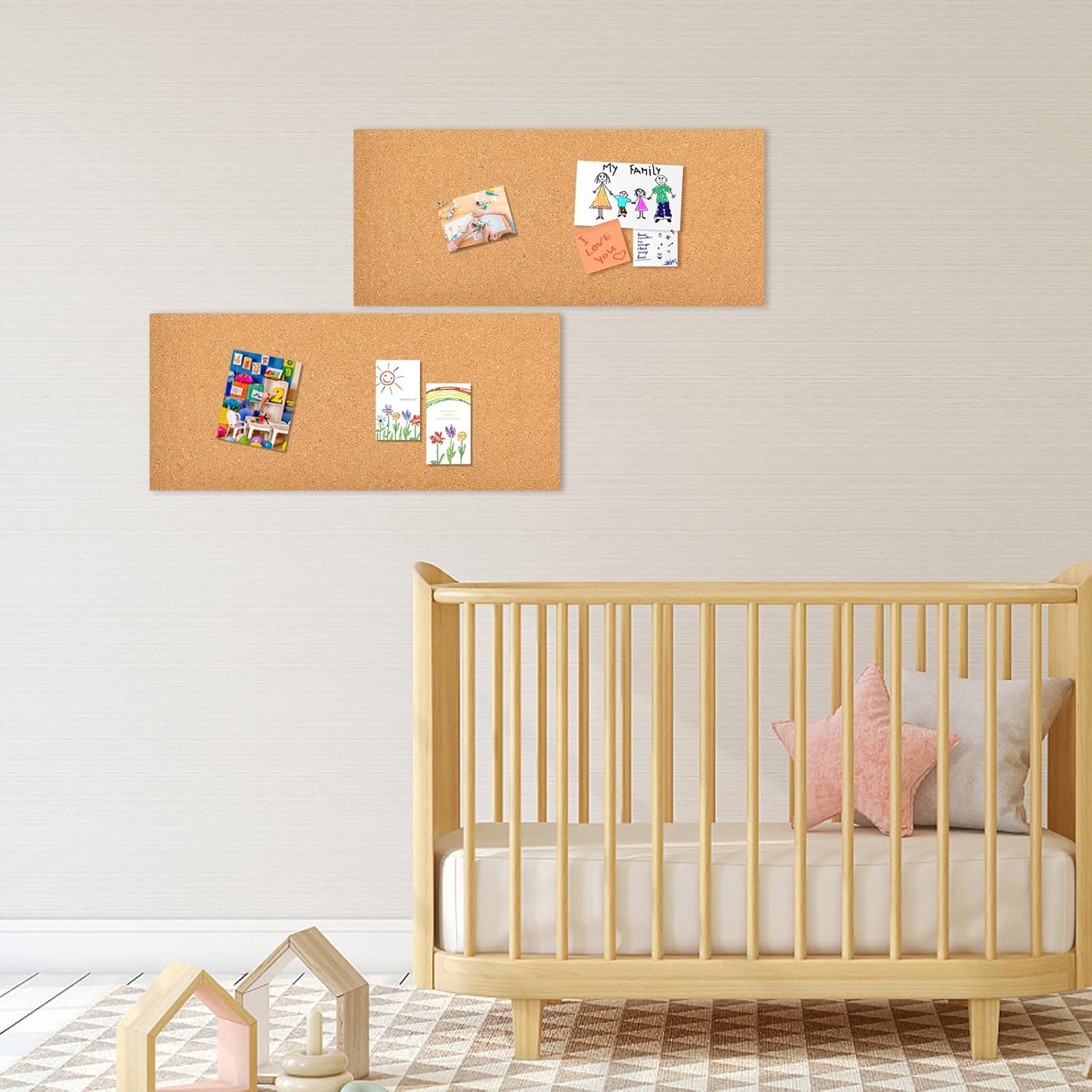 2/4/6 Pieces of Cork Bulletin  - Home Decor Vision Board ulasan dan harga