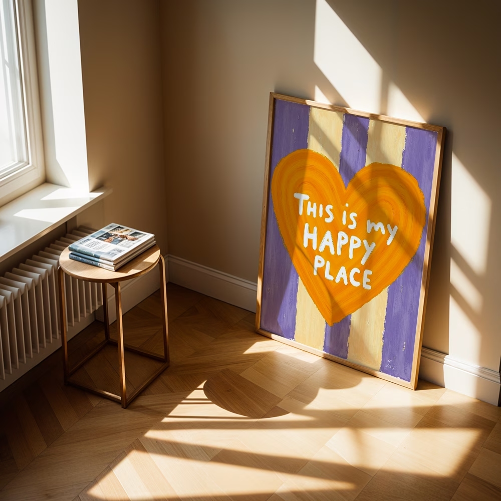 Modern,Retro This Is My Happy  - Home Decor Retro ulasan dan harga