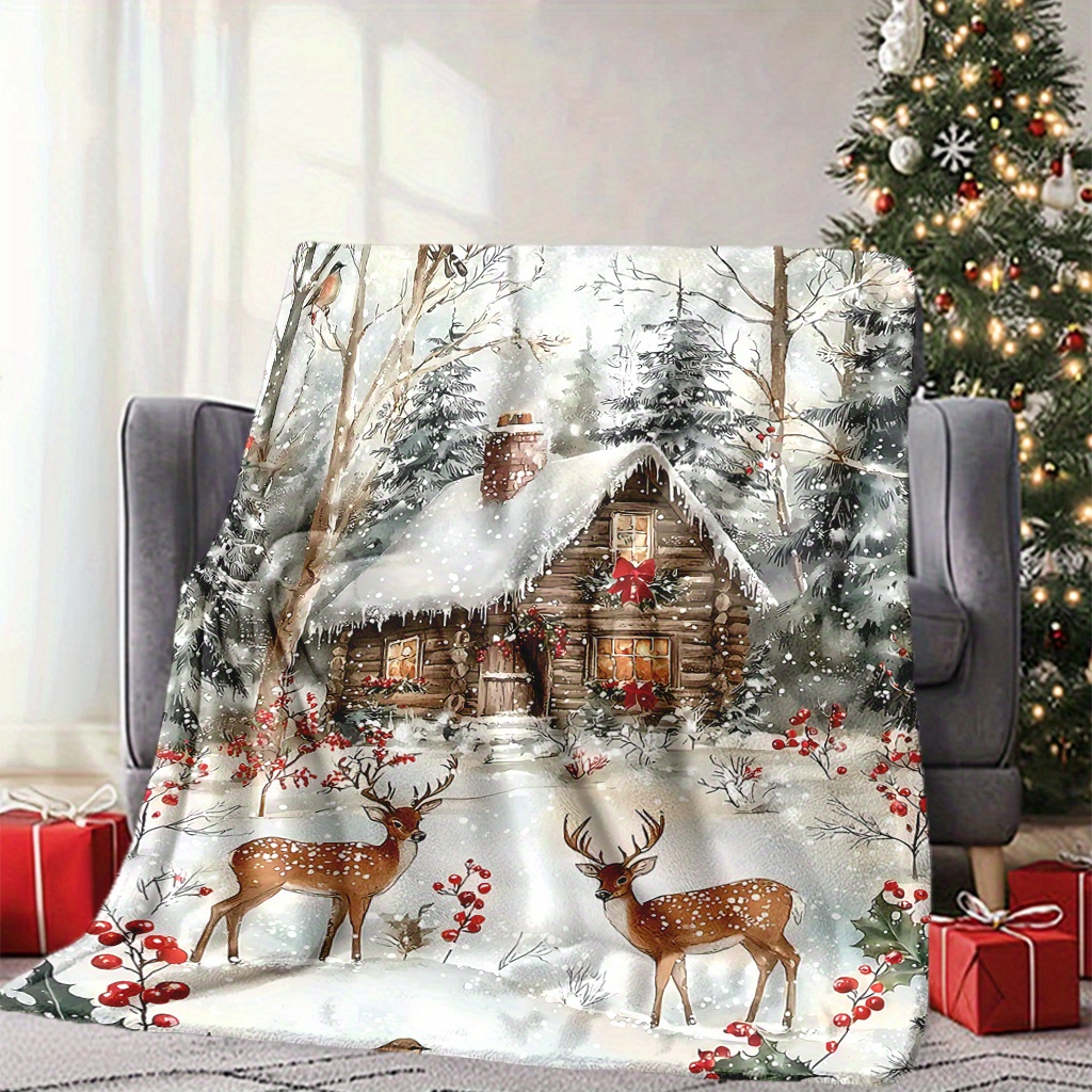 1pc Christmas Season Deer Blan - Home Xmas Decor Ideas ulasan dan harga