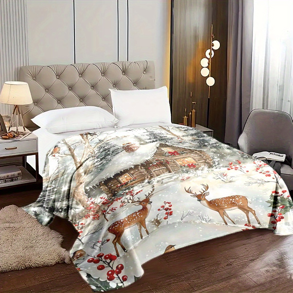 1pc Christmas Season Deer Blan - Home Xmas Decor Ideas ulasan dan harga