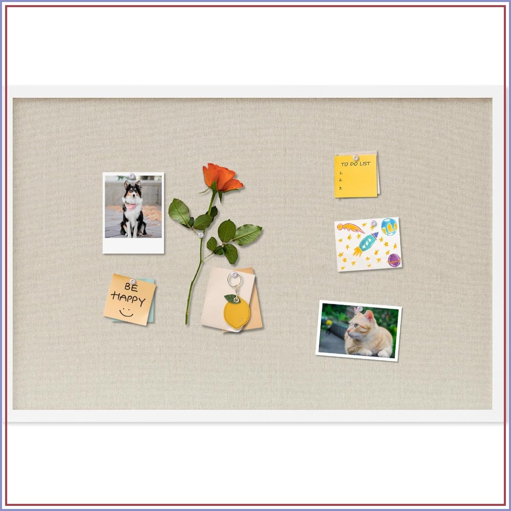 Cork Board 30x20 Inches Linen  - Home Decor Vision Board ulasan dan harga