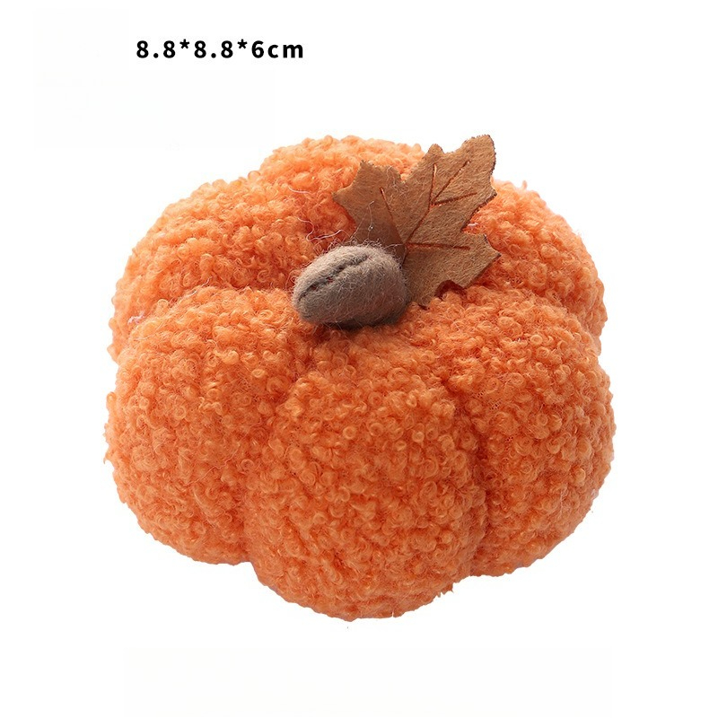 Fluffy Pumpkin Plush Halloween - Home Decor Gift ulasan dan harga