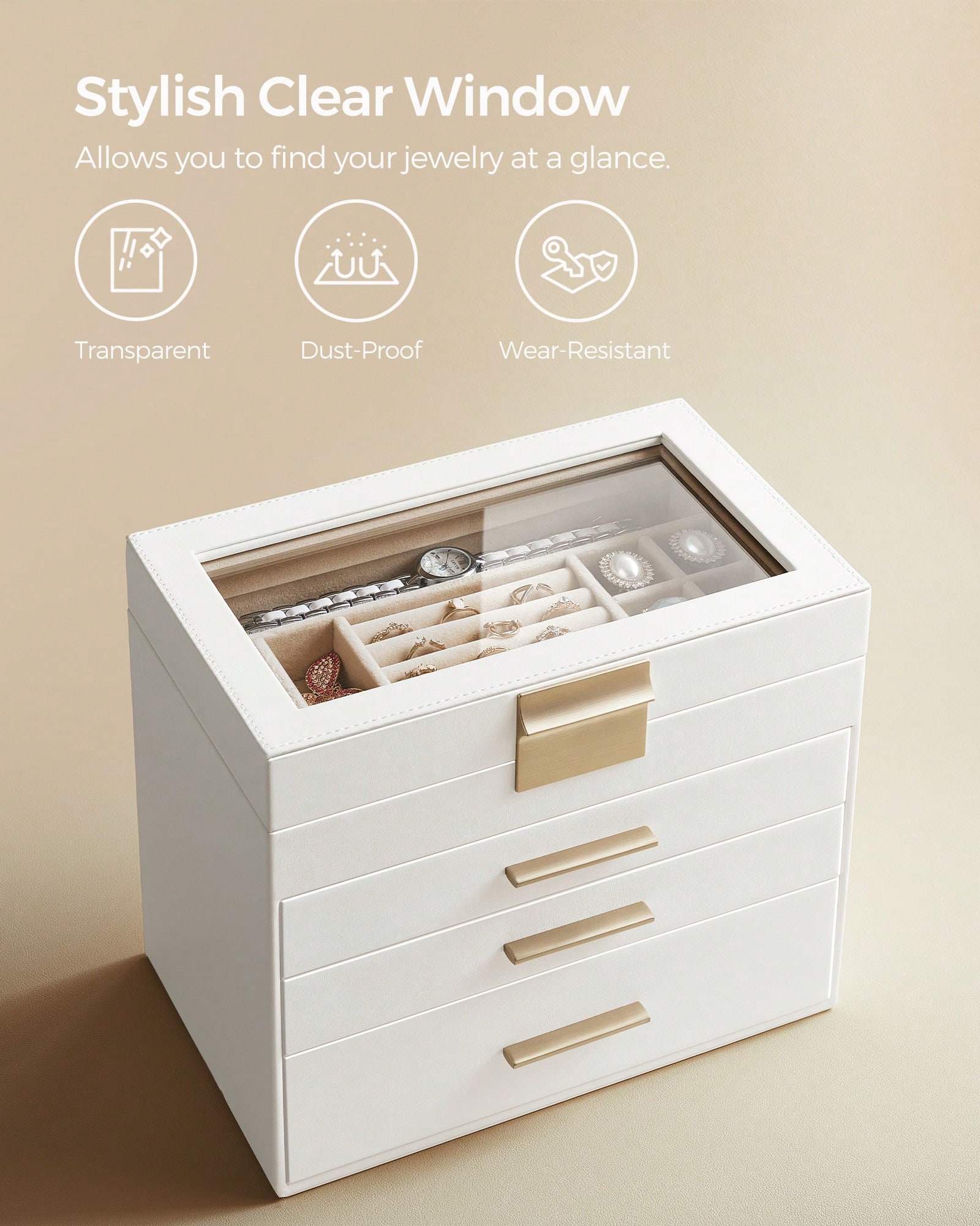 4-Layer Jewelry Organizer with - Vanity Home Decor ulasan dan harga