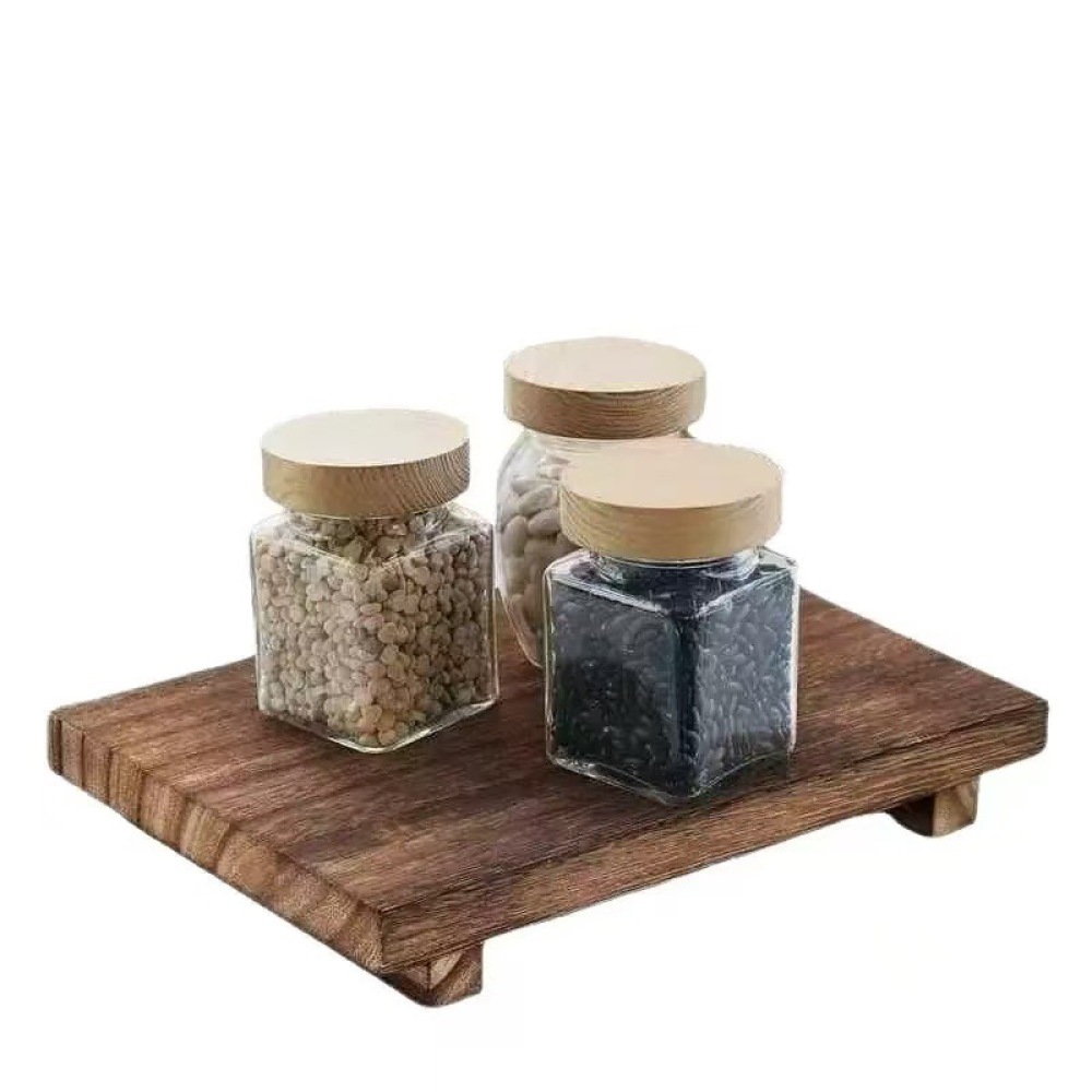 Rectangular Wooden Storage Tra - Vanity Home Decor ulasan dan harga