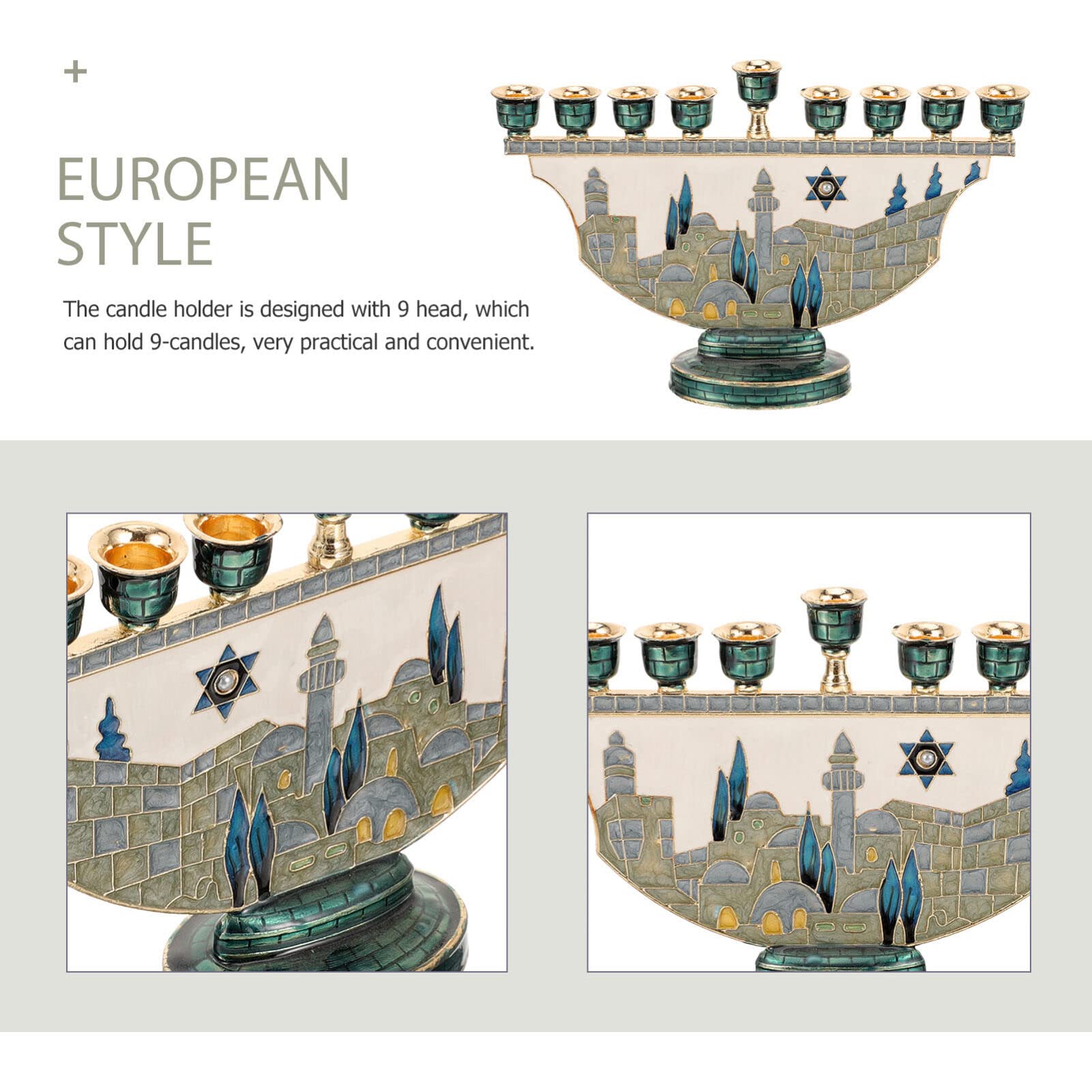 Jerusalem Menorah Hanukkah Can - Home Decor Gift ulasan dan harga