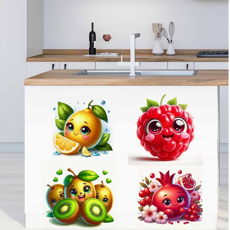 Cute Fruit Emoji Wall Stickers - Home Decor Emoji ulasan dan harga