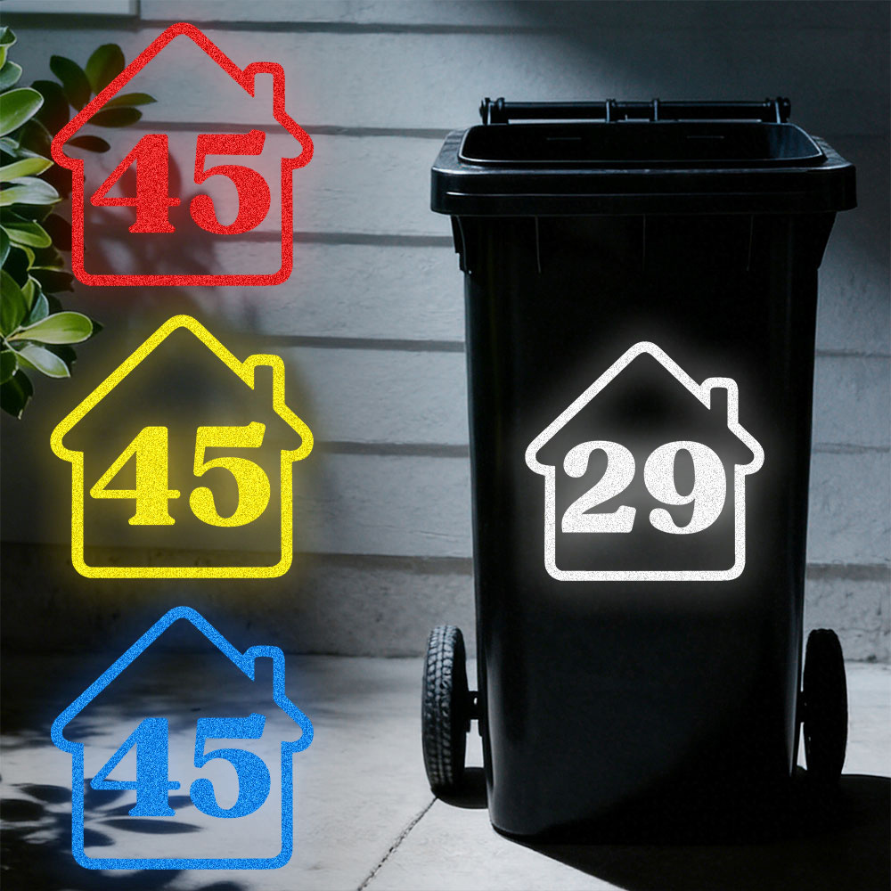 3PCS Custom Reflective Trash B - Home Decor Sticker ulasan dan harga