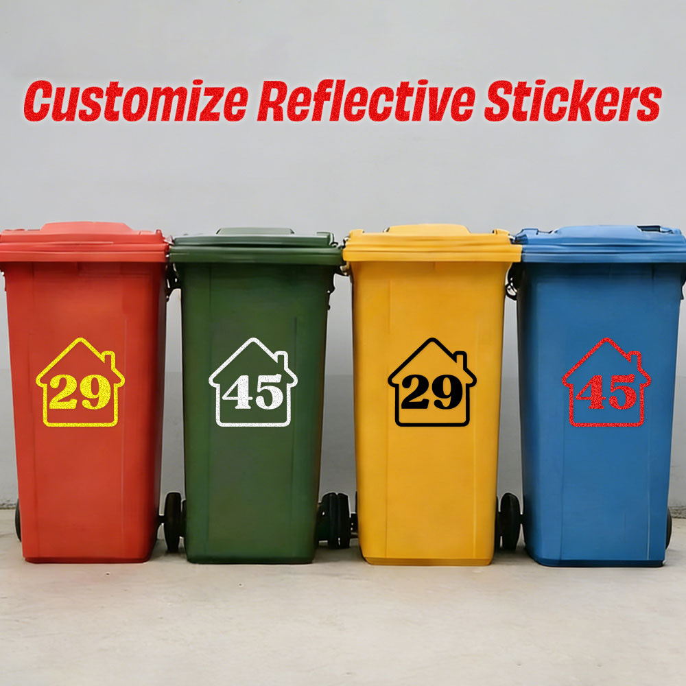3PCS Custom Reflective Trash B - Home Decor Sticker ulasan dan harga