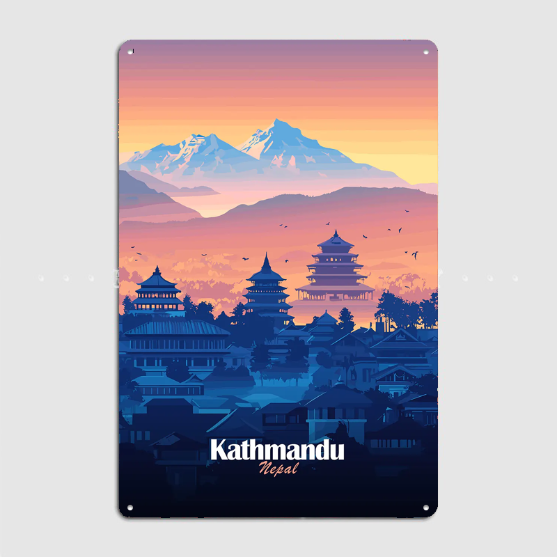 Kathmandu Skyline Travel Scene - Home Decor Kathmandu ulasan dan harga