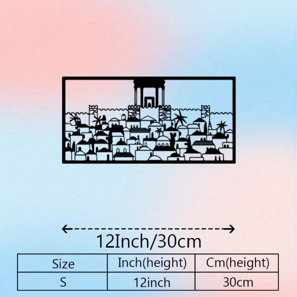 CIFBUY Metal Wall Art Jerusale - Home Decor Gift ulasan dan harga