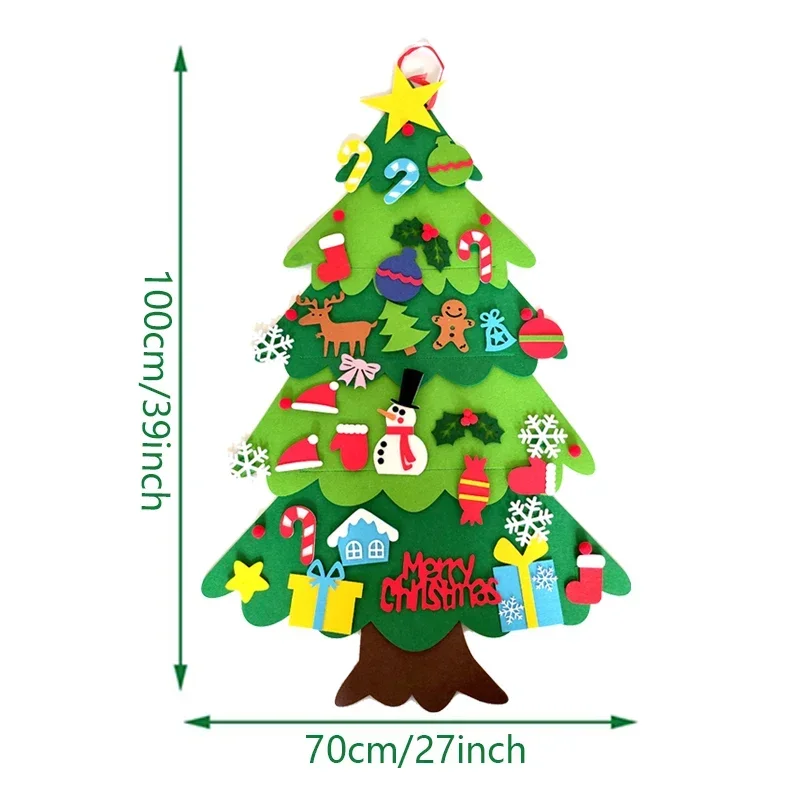 Kids DIY Felt Xmas Tree Set Ch - Home Xmas Decor Ideas ulasan dan harga